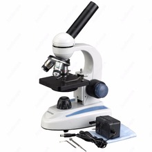 Cordless LED Compound Microscope-AmScope Supplies 40X-640X Student C&F Cordless LED Compound Microscope w Metal Frame Glass Lens 2024 - buy cheap