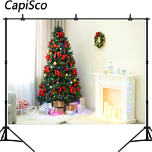 Capisco photography background luxury living room decorated christmas tree backdrop Christmas party Photo background studio 2024 - buy cheap