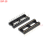 10PCS DIP20 IC ROUND HOLE SOCKET 20p DIP CHIP TEST HOLDER Adaptor 20 PIN dip-20 DIP 20PIN 2.54MM PITCH CONNECTOR 2024 - buy cheap