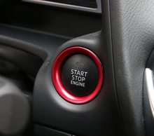 Кнопка запуска двигателя авто кольцо автомобиля наклейка подходит для Mazda 3 CX4 CX5 CX 5 Axela CX3 Atenza аксессуары для стайлинга автомобиля 2024 - купить недорого