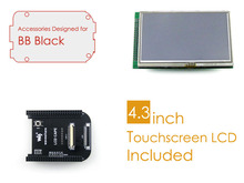 BeagleBone Black Accessories Package C=LCD Connection Board Cape+ 4.3inch LCD Screen+ Cables for ARM Cortex-A8 Development Kit 2024 - buy cheap
