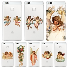 Back Cover For Huawei P8 P9 P10 P20 Lite 2017 Angel Soft Silicone Phone Case For Huawei P9 Lite Mini P10 Plus P20 Pro P Smart 2024 - compre barato