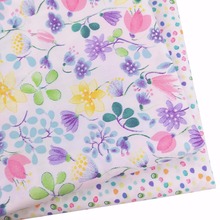 Colorful Floral 100% Cotton Fabric Diy Sewing Patchwork Quilting Baby Dress Cribs Cushions Blanket Home Decor Material Tissus 2024 - buy cheap