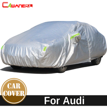 Cawanerl para audi a1 a4 a5 a6 a7 a8 engrossar algodão cobertura do carro à prova dwaterproof água sol sombra neve granizo chuva resistente capa automóvel à prova de poeira 2024 - compre barato