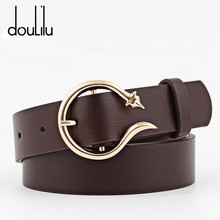 PU Leather Belts For Women Luxury Brand Designer Waist Belt Female Pin Buckle Ladies Strap Students Dress Accessories width 3cm 2024 - buy cheap