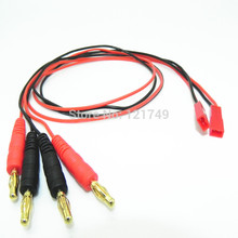 200pcs/Lot JST to 4.0mm Banana Gold Connector Plug for DIY Part with 60cm Long 22AWG Silicone Cable 2024 - buy cheap