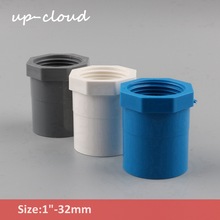 3 uds 1 pulgada a 32mm PVC Conector recto 1 "-32mm hilo femenino PVC agua adaptador de tubo jardín riego tubo Junta 2024 - compra barato