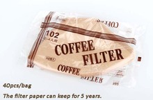 Кофейная фильтровальная бумага pulp102, конусная фильтрующая бумага, используется для капельного кофе (подвесная капельная), 40 шт./пакет 2024 - купить недорого