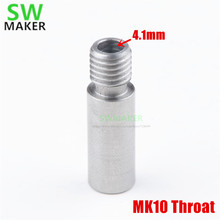 1pcs 3D printer MK10 Extruder Throat Barrel Stainless steel 4.1mm hole M7 thread for FlashForge MK10 3D printer parts 2024 - buy cheap