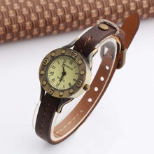 Женские винтажные Часы WOMAGE, кварцевые наручные часы с кожаным ремешком, женские часы 2024 - купить недорого