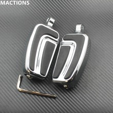 Foot Rest Pegs Chrome&Black Motorcycle For Harley Low Rider Glide Road King Glide Street Glide CHR K Cruiser Chopper 2024 - buy cheap