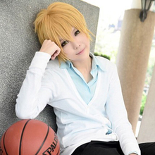 Peruca curta de cosplay do anime kise ryota + boné 2024 - compre barato