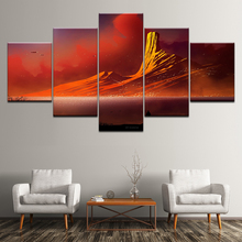 Canvas Painting sunset snow mountain 5 Pieces Wall Art Painting Canvas Painting Modular Wallpapers Poster Print  Home Decor 2024 - buy cheap