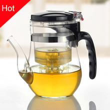 Hot sale,500ml Heat Resistant Glass Tea Pot Flower Tea Set Puer kettle Coffee Teapot Convenient Office Teaset ,kung fu set 2024 - buy cheap