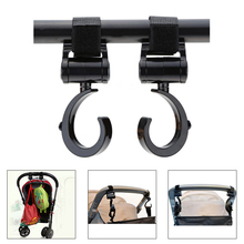 2PCS/Set Multifunction Baby Stroller Hooks Pushchair Pram Wheelchair 360 Swivel Hanger Hooks Carriage Bag Stroller Accessories 2024 - buy cheap