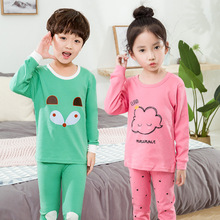 Baby Boy Sleepwear Kids Cartoon Pajamas 100% Cotton Girls Nightwear Sleep Suit Children's Pajamas Long-sleeved Pyjamas Outfits 2024 - buy cheap