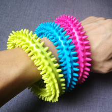 Stress Relief Fidget Bracelet Spiky Sensory Fidgit Toy For Autism ADHD Anxiety Quiet Message Ring 2024 - buy cheap