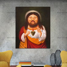 Christmas Gift Pure Handmade Lovely Jesus Christ Canvas Oil Painting Home Decor Pictures Wall Art Canvas Picture For Living Room 2024 - buy cheap