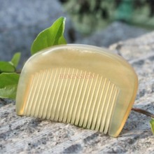 Corner Small Comb Natural Authentic Yellow White Alo Horn Mini Portable With Pocket Baby Combs Hairbrush Hairdressing Supplies 2024 - buy cheap