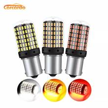 Carardo 1156 1157 LED Bulb Lamp 20W 144SMD LED CanBus Brake lamp BA15S P21W BAU15S PY21W Turn Signal Light No Flash No Error 2024 - buy cheap