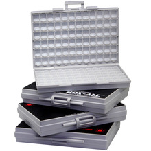 AideTek-caja de almacenamiento smd para componentes de montaje en superficie, caja de herramientas de plástico de tamaño 4, 1206, 0805, 0603, 0402, 0201, 4 unidades 2024 - compra barato
