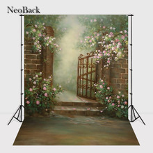 NeoBack 5x7 футов виниловая ткань задний двор живописный сад Вид Дети фотография фон напечатанный рисунок фото фоны 2024 - купить недорого