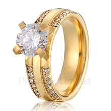 Melhor china pure titanium jewelry factory masterfully projetado clássico noivado anéis de casamento para mulher 2024 - compre barato