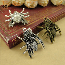 BoYuTe (20 Pieces/Lot) Factory Wholesale Diy Hand Made Jewelry Accessories Metal Alloy Vintage Insect Pendant Charms 2024 - buy cheap