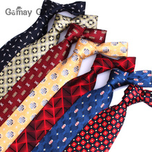 Corbatas clásicas de seda de 100% para hombres, corbatas tejidas de Jacquard de negocios, corbata de rayas a cuadros para hombres, regalos de boda, corbata de cuello de 10cm de ancho 2024 - compra barato