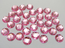 200 розовые акриловые стразы с плоской задней частью, круглые пуговицы 12 мм 2024 - купить недорого