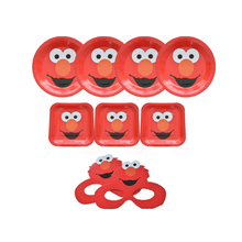 Omilut Elmo Seasame Street Party Decoration Elmo Disposable Plates/Tablecloths/Cups Elmo Birthday Party Kid Supplies 2024 - buy cheap