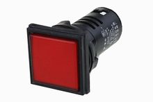 1PCS AD16-22F 22mm 24V 220V 380V Highlight LED square power indicator button switch red green yellow 2024 - buy cheap