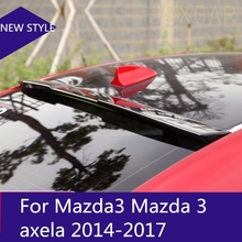 Spoiler de teto para parte superior do porta-malas, pintura original, acessórios de estilo de carro para mazda3 mazda 3 axela 2014-2017 2024 - compre barato