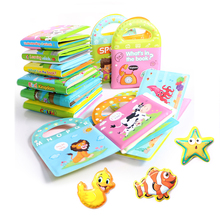 Libros de baño educativos para bebés, juguetes flotantes, juguete de baño EVA impermeable con silbato BB, juguetes de animales de dibujos animados 2024 - compra barato