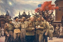 World War II USA USSR Army Soldier Art Poster Silk Fabric Wall poster 12x18 inch Prints Decor 2024 - buy cheap