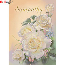 5D diamond embroidery flower crafts diamond painting white rose mosaic gift full square diamond home decoration XY1 2024 - buy cheap