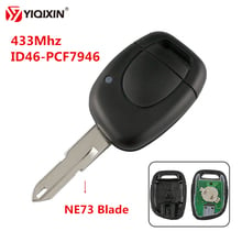 YIQIXIN 1 Button Remote Car Key 433Mhz ID46 PCF7946 Chip Fit For Renault Master Kangoo Clio Twingo With NE72/206 Blade 2024 - buy cheap