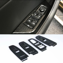 Fit for Subaru XV 2018 Car accessories 4pcs Carbon fiber style Interior Door Window Switch Panel Cover Bezel Trim Molding 2024 - buy cheap