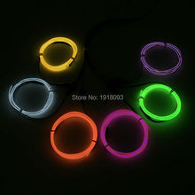 Hot!  Fashion DC-3V Batteries Drive 6 pieces 2.3mm 1 Meter EL Wire led strip waterproof LED neon light Wedding decoration 2024 - buy cheap