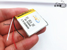 Li-Po 3 линии 3,7 V 850mAh 553640 литий-полимерный литий-ионный аккумулятор для Mp3 MP4 MP5 GPS 2024 - купить недорого