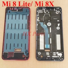 6,26 ''LCD Рамка для Xiaomi MI 8 Lite передняя рамка корпус средняя рамка Шасси с набор боковых кнопок замена серый/красный/синий 2024 - купить недорого