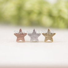 Oly2u 2021 New Fashion Tiny Cute Gold color Little Five Star Studs Earrings for Women Party Gifts ED025 2024 - buy cheap