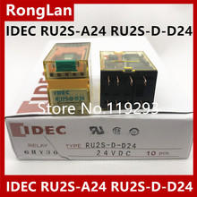 [SA]Original Japanese Izumi IDEC relays with latch lever 10A RU2S-A24 AC24V  RU2S-D-D24 2a2b--10pcs/lot 2024 - buy cheap