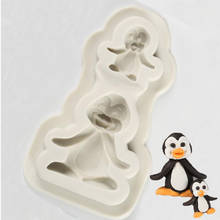 Penguin Shape Fondant Cake Silicone Mold Cookie Ice Cream Molds Biscuits Candy Chocolate Mould Baking Cake Decoration Tools 2024 - buy cheap