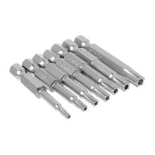 7Pcs Star Drill Bits Screwdriver Magnetic 1/4" Hex Shank Hand Tools Five-pointed Star Bore T10-T40 Wholesale dropshipping 2024 - buy cheap