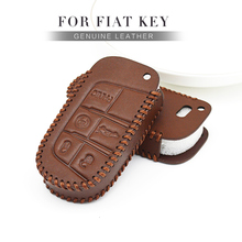 Leather Car Key Cover Case For Fiat Ducato Freemont Egea Uno 500 500x Punto Toro Tipo Panda Qubo Croma Keyring Shell Accessories 2024 - buy cheap