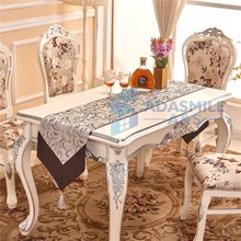 Top Quality Woven Plant Embroidered Table Cloth Polyester Cotton Table Cover Party Table Runner 2024 - buy cheap
