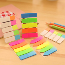 Fresh Rainbow Color Memo Pad Sticky Notes Memo Notebook Stationery Papelaria Escolar School Supplies 2024 - buy cheap