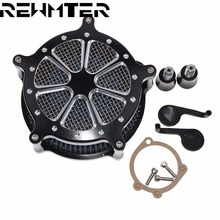 Aluminum Motorcycle Air Cleaner Intake Filter System air Filter For Harley Sportster XL 883 1200 2004-2015 2024 - buy cheap