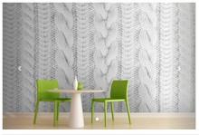 Murales personalizados con textura de punto blanco, Mural de pared para sofá, dormitorio, Fondo de TV, papel tapiz, envío gratis 2024 - compra barato
